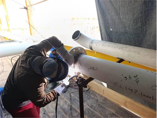 عملیات پایپینگ از خطوط  HOT LPG  پالایشگاه دهم پارس جنوبی